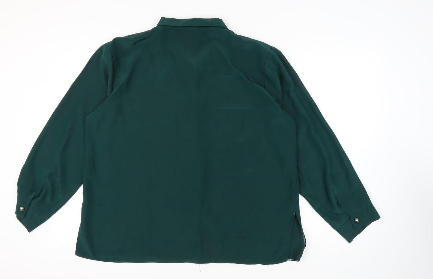 Michael Gold Women's Green Button-Up Top, 2XL