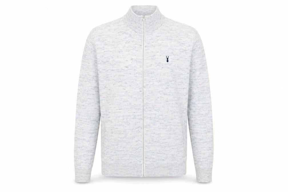 Next Men's White XL Full Zip Jumper