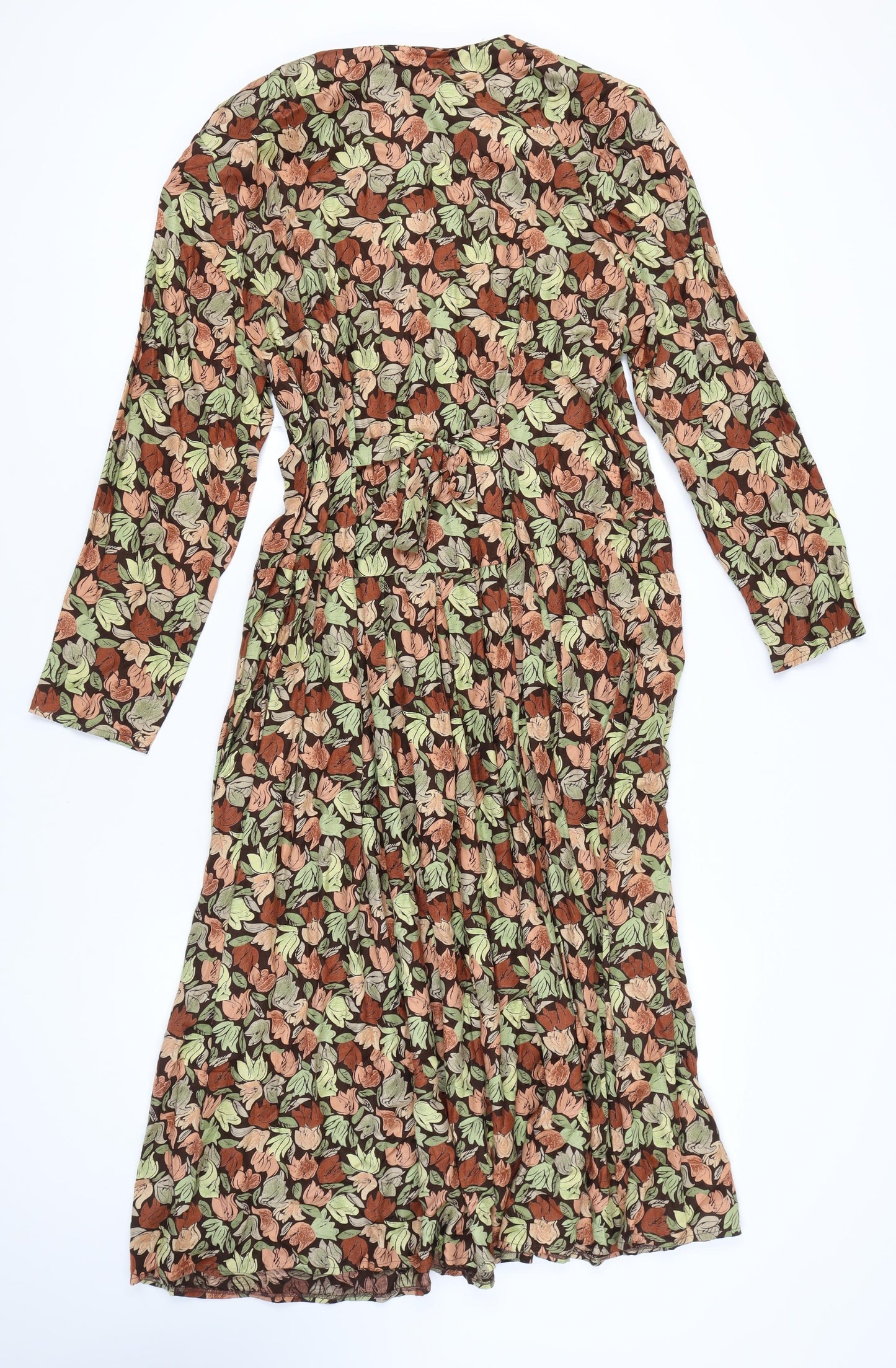 Richards Women's Multicoloured Floral Midi Dress Size 18