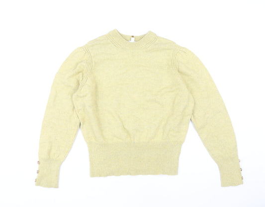 Marks and Spencer Women Yellow Pullover Jumper Size 16
