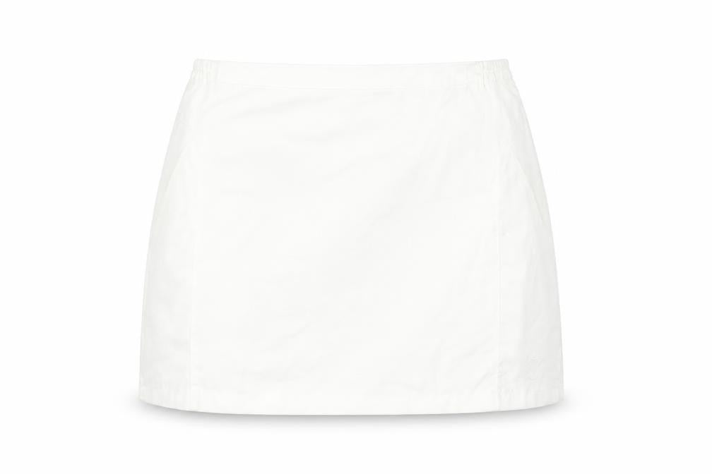 K-Swiss Women's White Skirt, Size 12, Polyester Blend