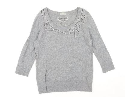 Per Una Women's Grey Size 12 Pullover Jumper