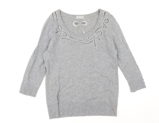 Per Una Women's Grey Size 12 Pullover Jumper