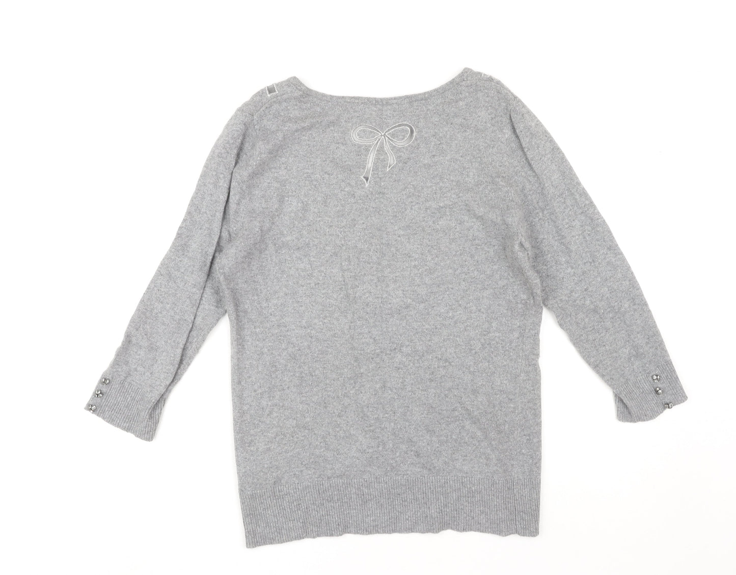 Per Una Women's Grey Size 12 Pullover Jumper