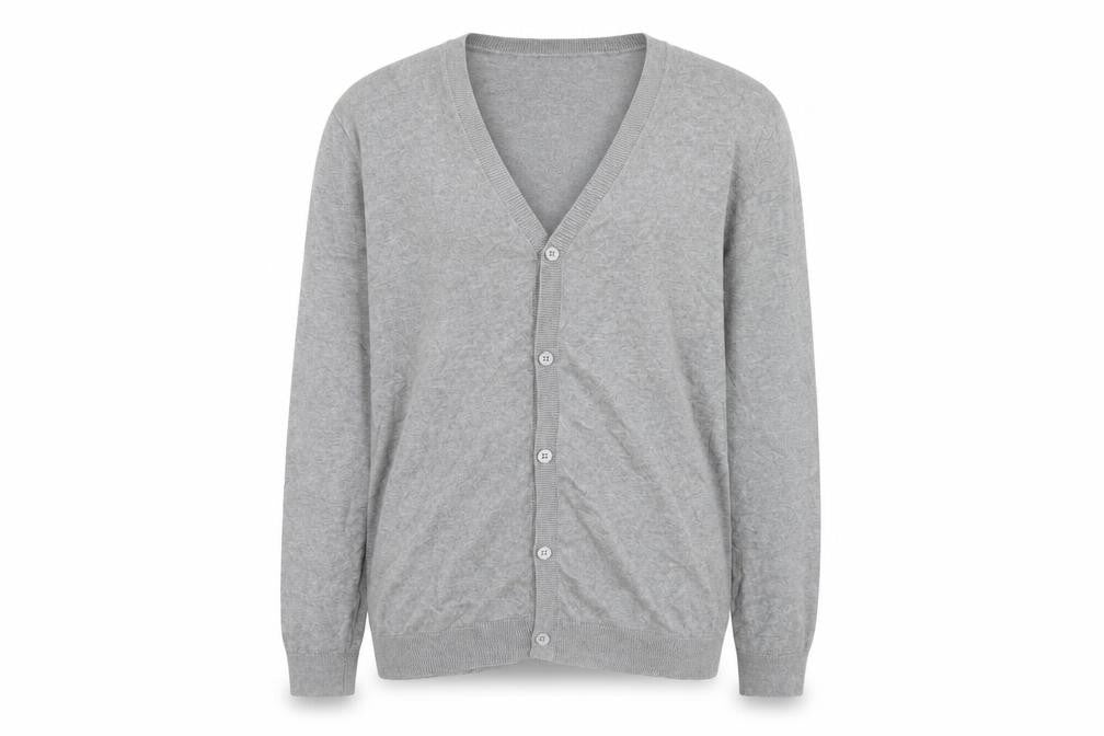 Gap Women's Grey V-Neck Cardigan, Size L