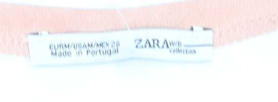 Zara Women's XL Multicoloured Striped T-Shirt