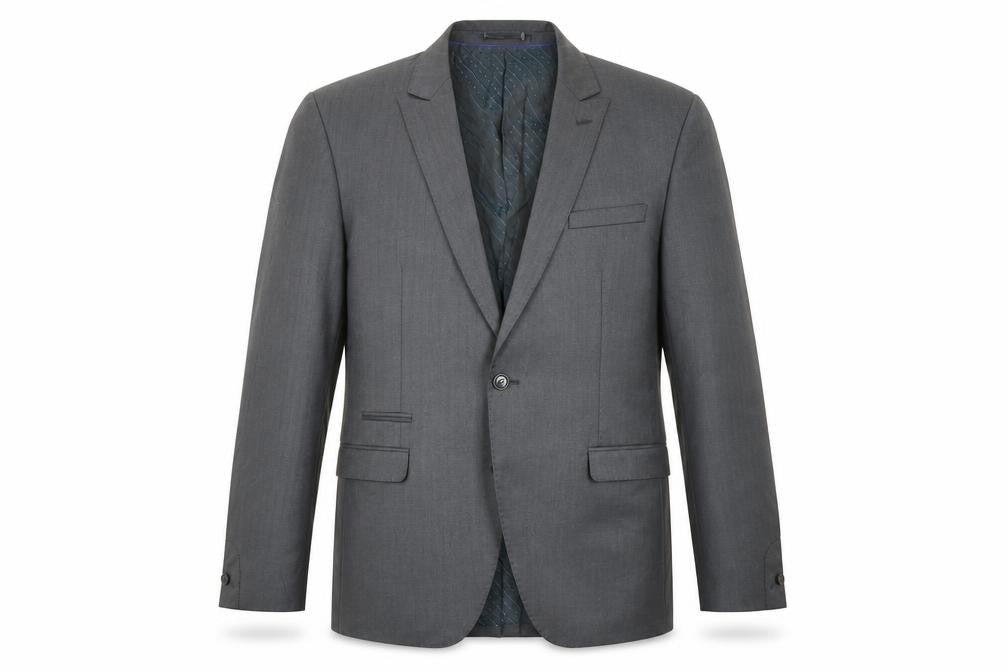 Stonebridge Collection Men's Grey Blazer, Size 40R, Business Jacket