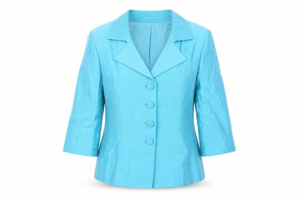 Minuet Women's Blue Blazer 14 Business Casual Buttoned