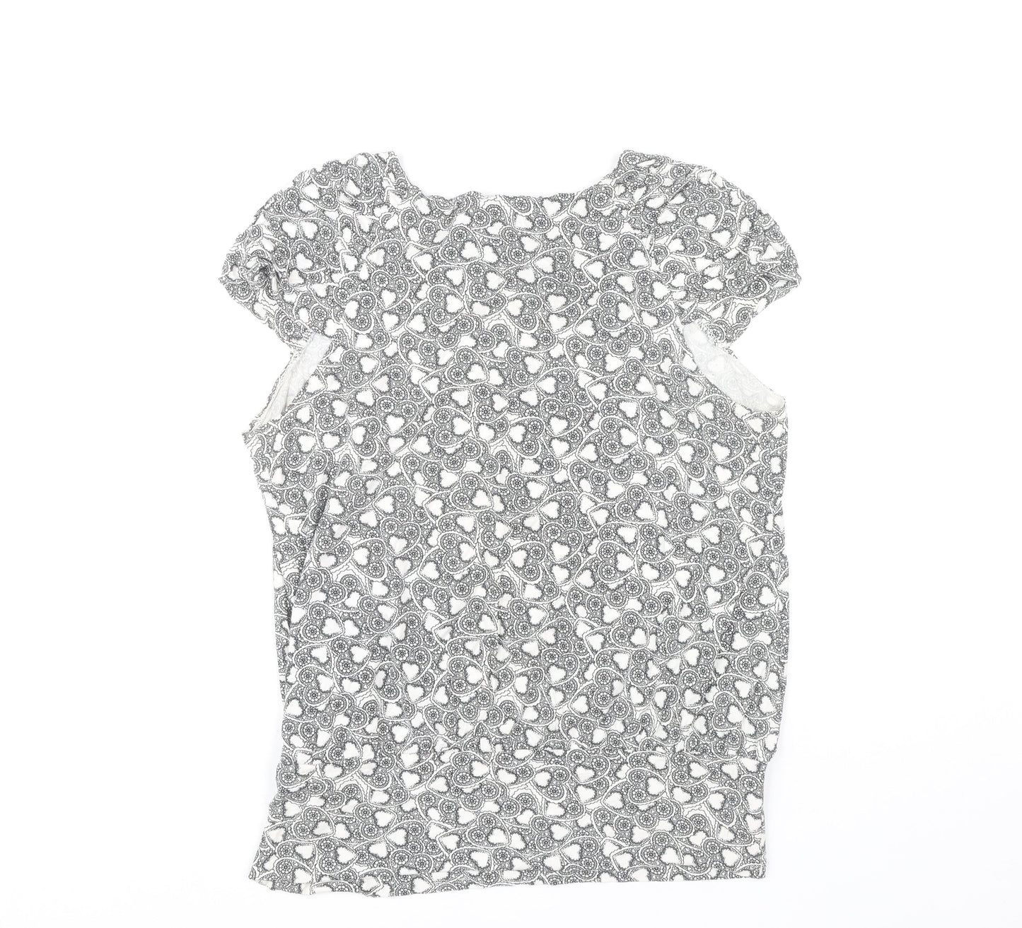 Dorothy Perkins Women Black Floral Blouse Size 16