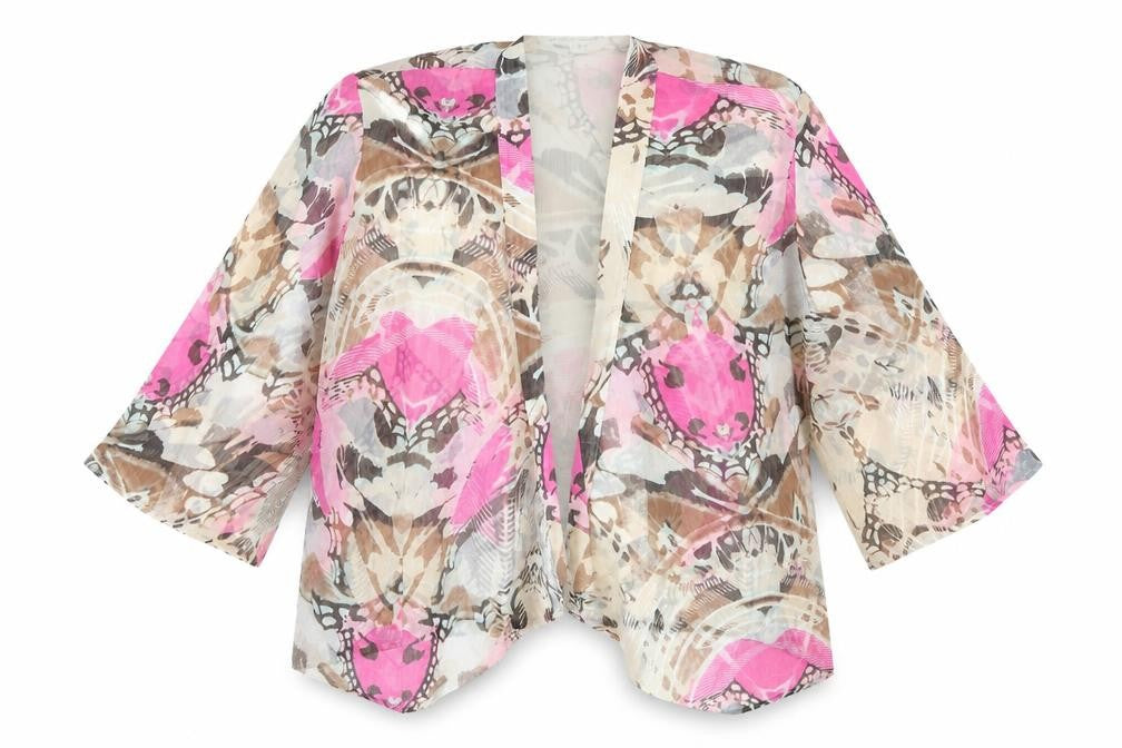 Gray & Osbourn Women's Multicoloured Kimono Jacket Size 18