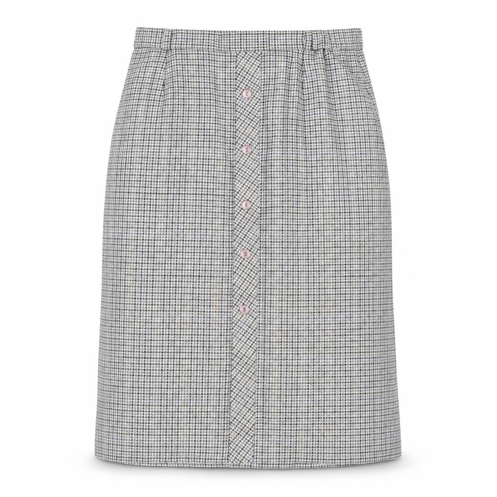 Ian Women's Multicoloured Size 14 Wool Midi Skirt