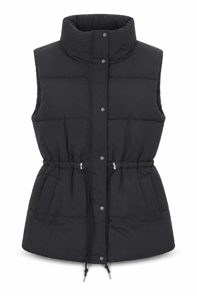 M&Co Women's Black Padded Waistcoat Size 10