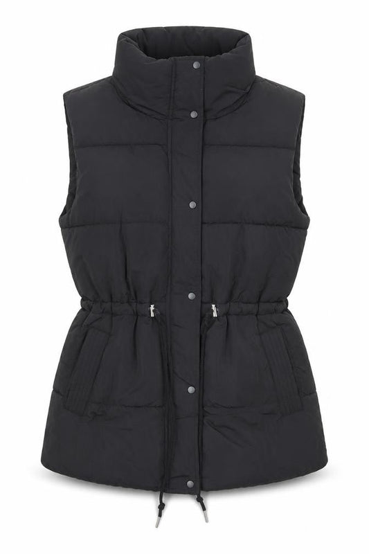 M&Co Women's Black Padded Waistcoat Size 10