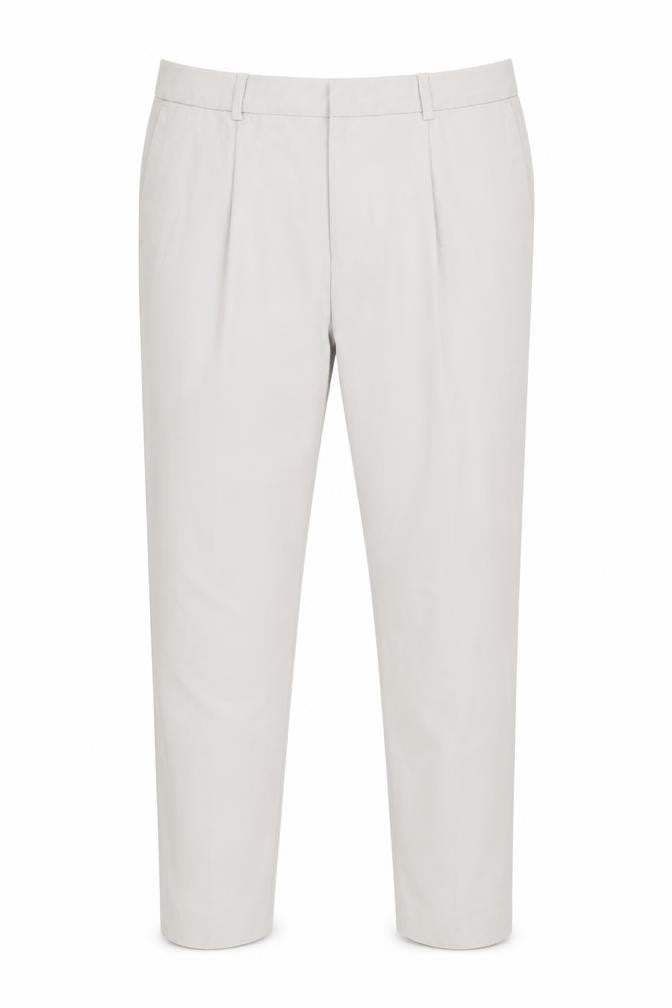 ASOS DESIGN Men Beige Trousers, Size L, Straight Leg