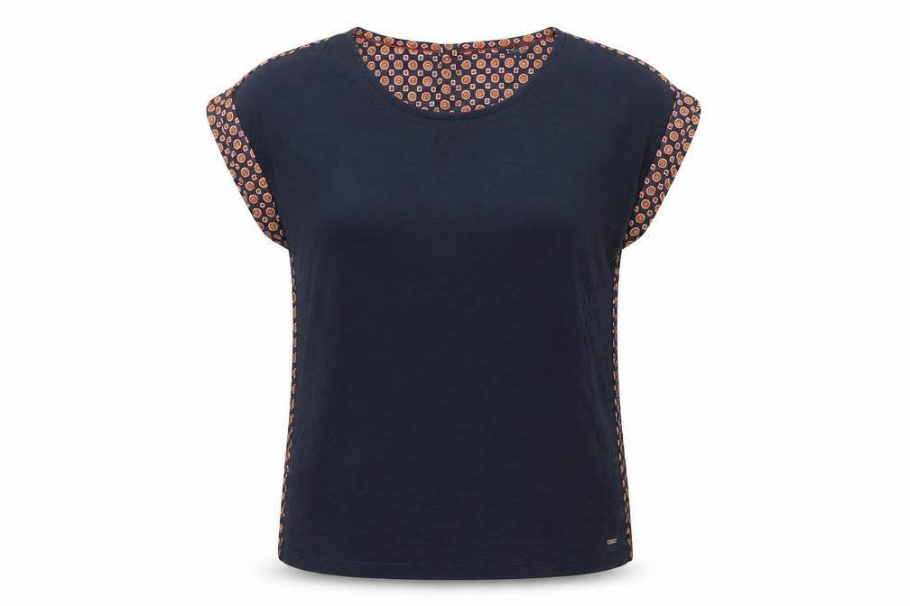 Tommy Hilfiger Women's Blue Geometric Blouse S