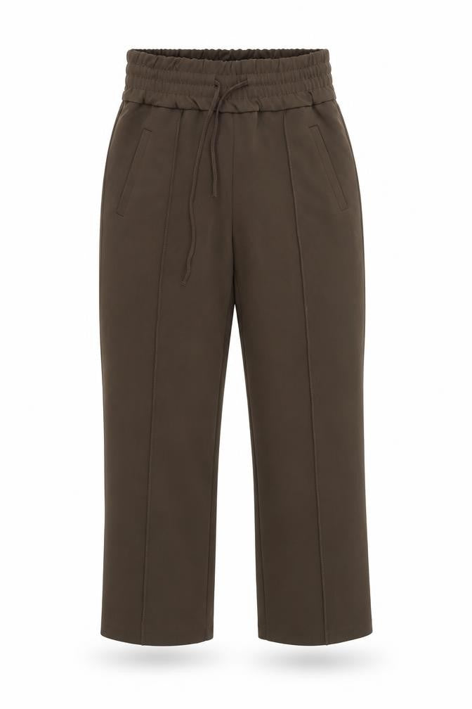 ONLY Women's Brown Cropped Trousers S