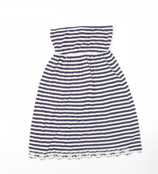 Accessorize Women's Striped Strapless Midi Dress S