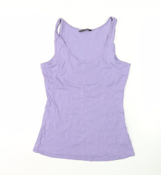Dorothy Perkins Women's Purple Tank Top Size 12