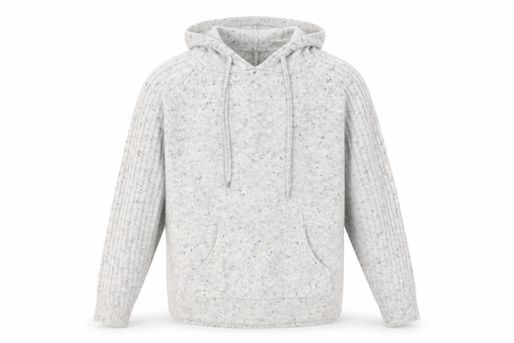 Marks & Spencer Men's Grey Hooded Pullover Jumper (M)