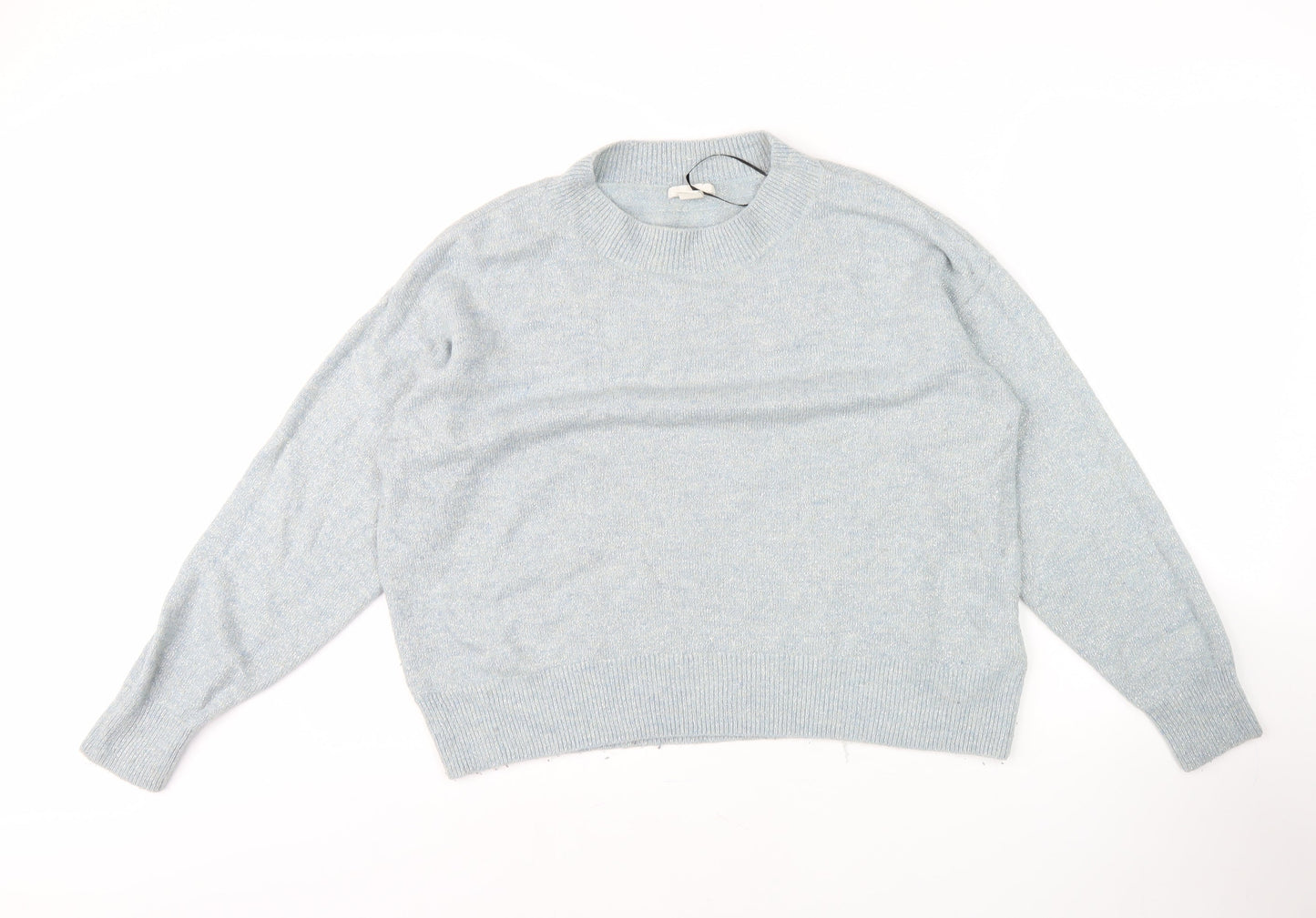 H&M Women's Blue Crew Neck Pullover Jumper M