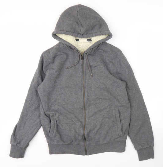 Marks and Spencer Men's Grey Hooded Jacket, Size S