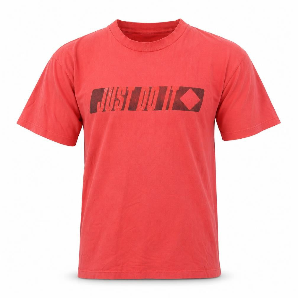 Nike Men's Red Large 'Just Do It' T-Shirt
