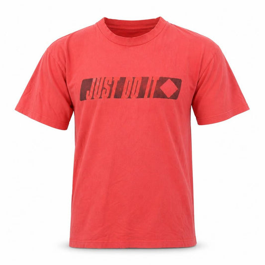 Nike Men's Red Large 'Just Do It' T-Shirt