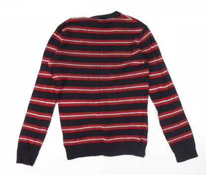 H&M Women's Multicoloured Striped Pullover Jumper, Size S