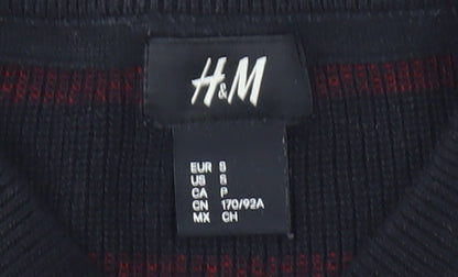 H&M Women's Multicoloured Striped Pullover Jumper, Size S