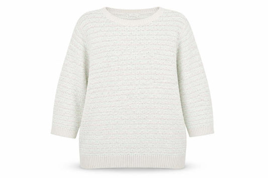 BHS Women’s Grey Open-Knit Pullover Jumper, Size 16