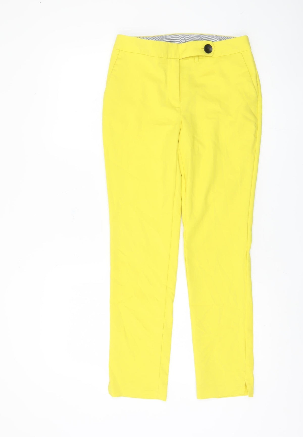 Very Women's Yellow Straight Trousers Size 8