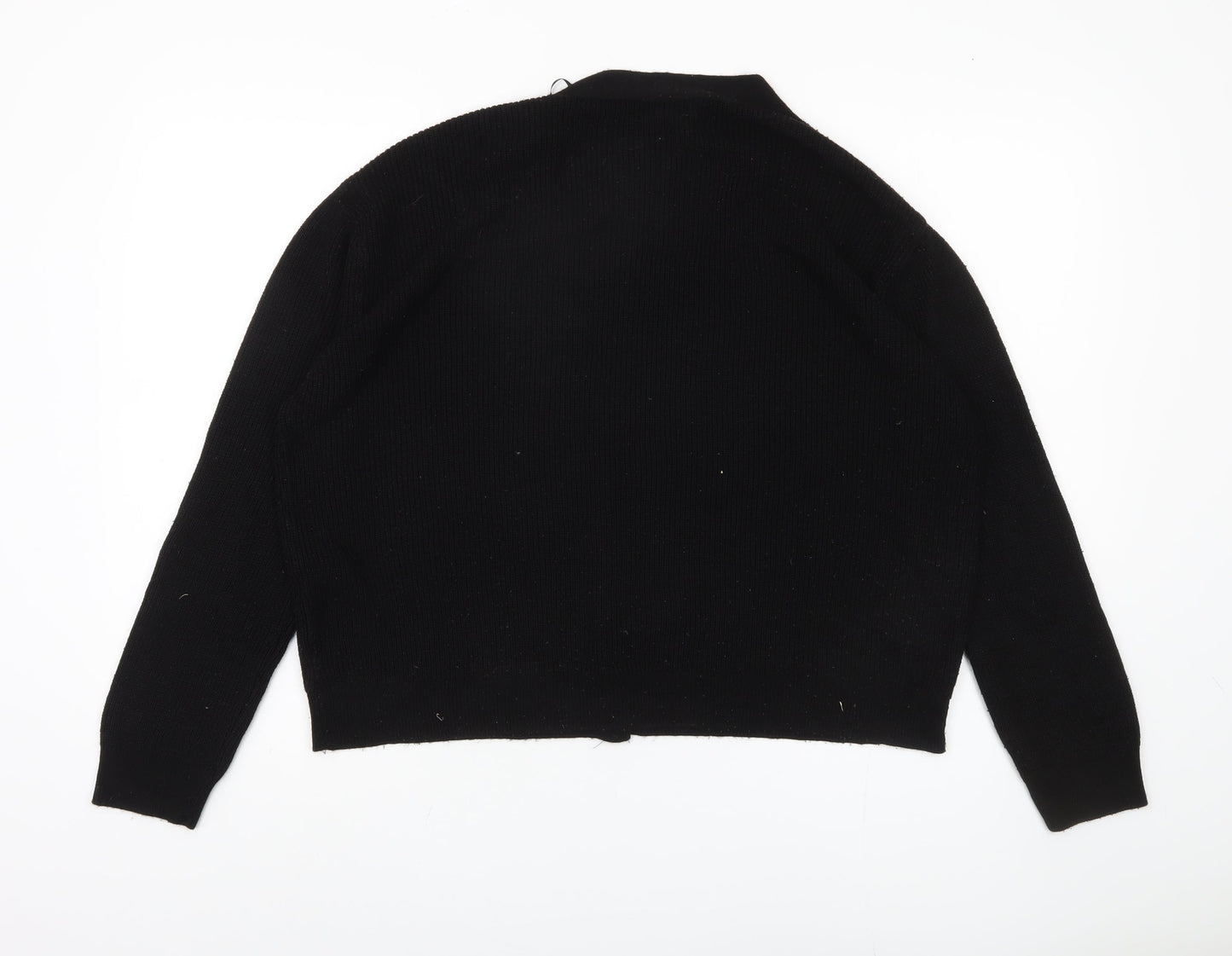 Stradivarius Women's Black Cardigan Size 8