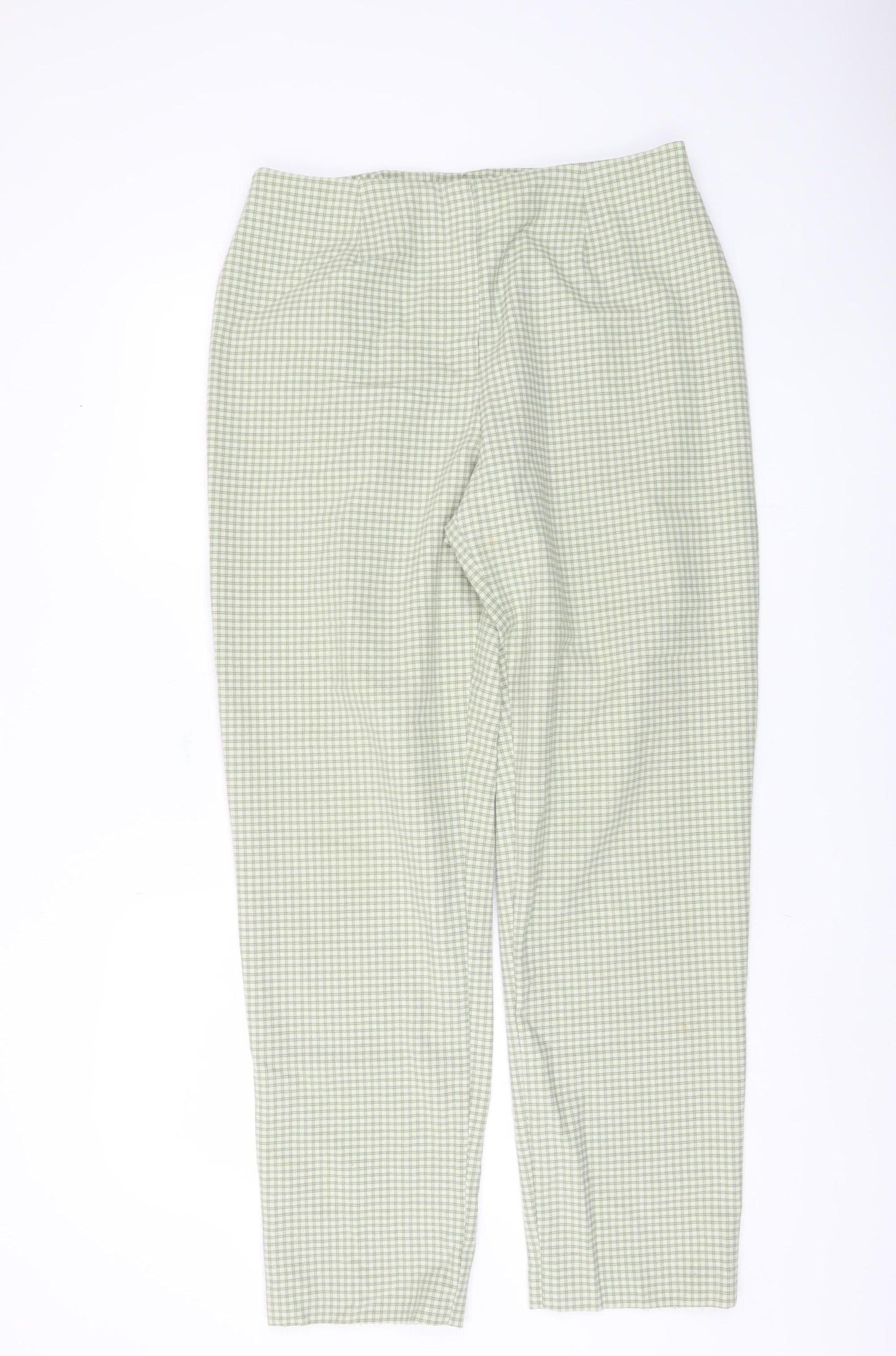 Kaliko Women's Green Check Trousers Size 16