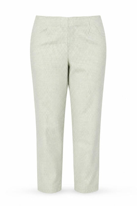 Kaliko Women's Green Check Trousers Size 16