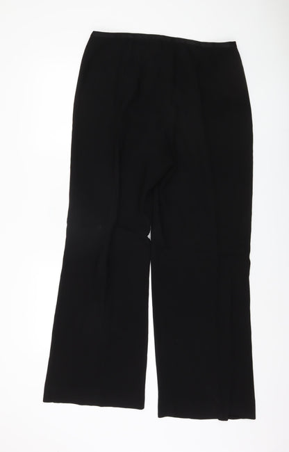 Country Casuals Women's Black Wide-Leg Trousers Size 14