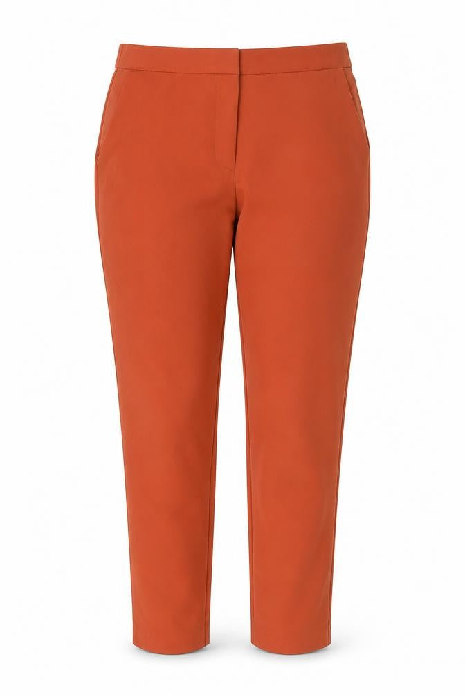 Topshop Women's Orange Trousers UK 12 Machine Washable