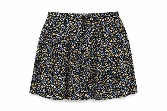 Urban Renewal Women's Black Floral Short Skirt S