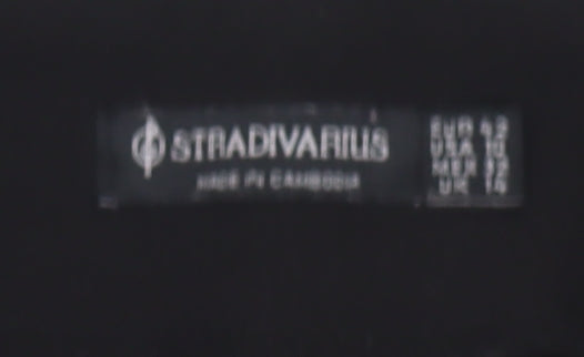 Stradivarius Black Straight Trousers for Women Size 14