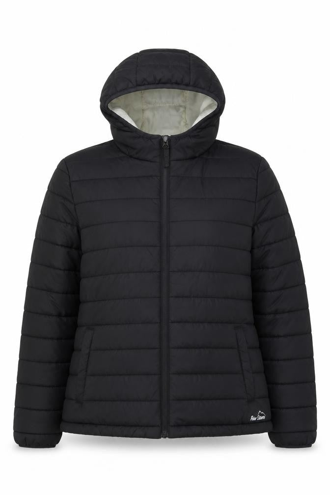 Peter Storm Women's Black Puffer Jacket, S, Hooded