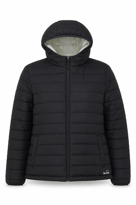 Peter Storm Women's Black Puffer Jacket, S, Hooded