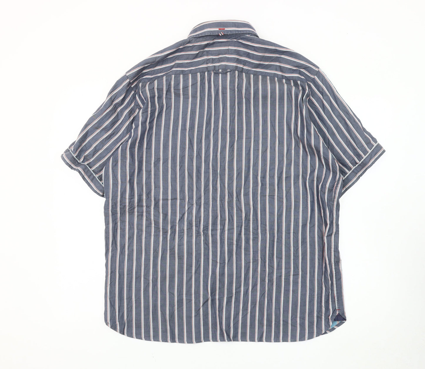 Blue Harbour Men's Large Blue Striped Shirt