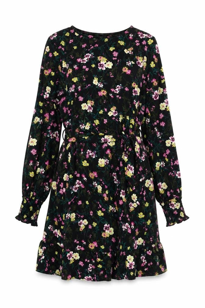 Oasis Women's Multicoloured Floral Fit & Flare Dress S