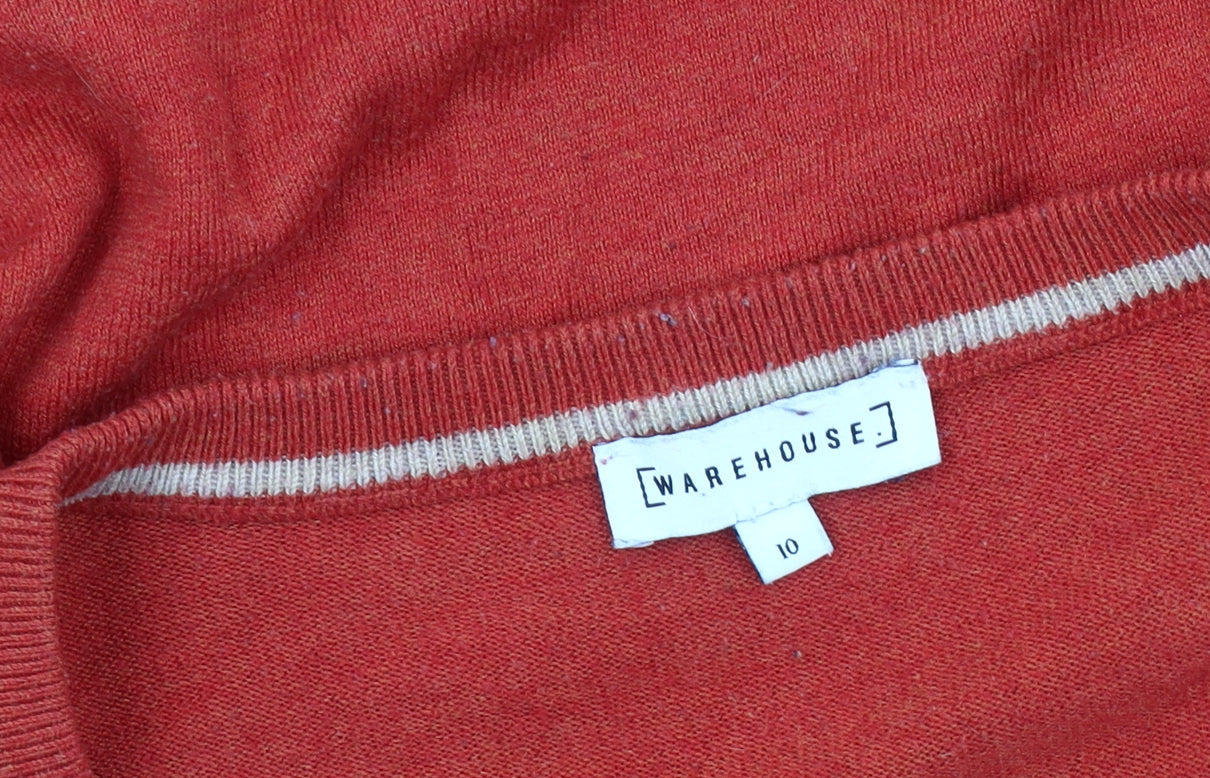Warehouse Women's Red Pullover Jumper Size 10