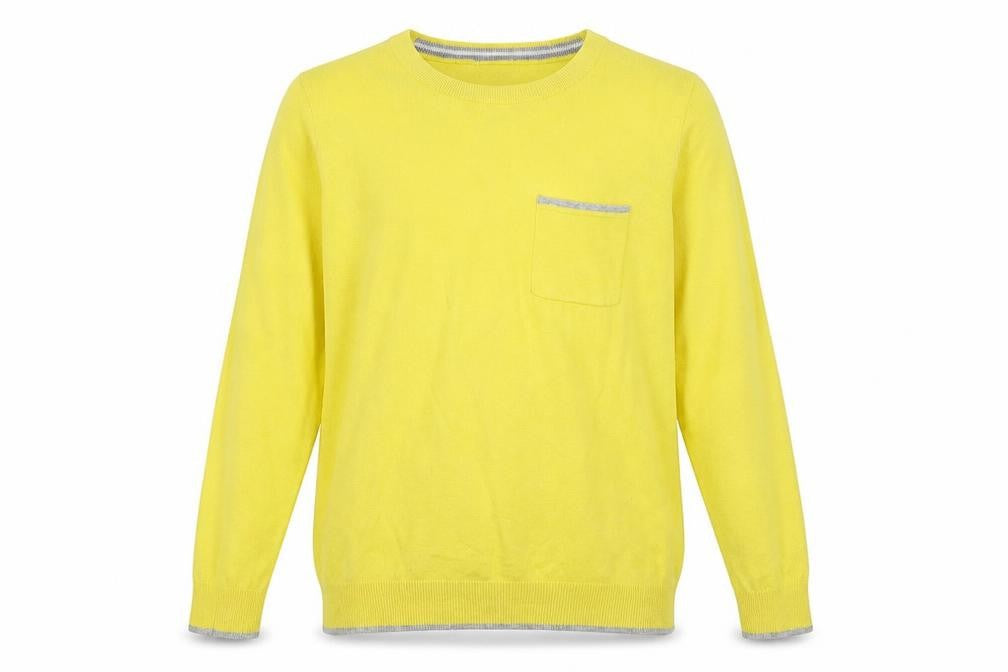 Gap Unisex Adults Yellow Cotton Pullover Jumper S