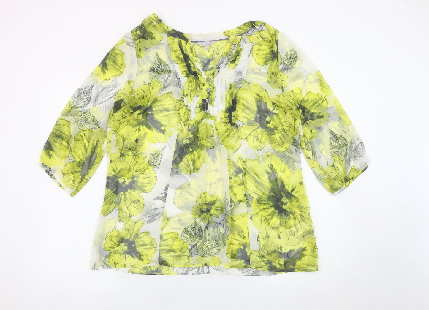 Marks and Spencer Women's Floral Blouse, Size 14