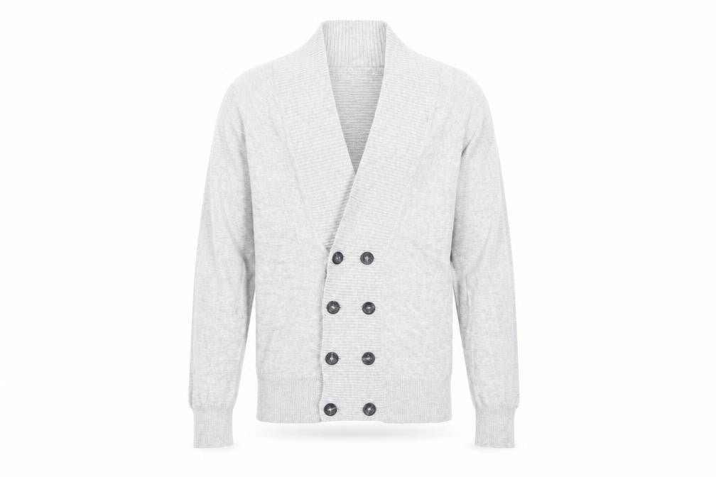 Topman Men's Grey Cotton Cardigan Size S