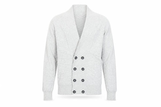 Topman Men's Grey Cotton Cardigan Size S