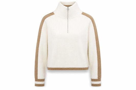 Mango Women's Ivory Pullover Jumper, Size S, Mock Neck
