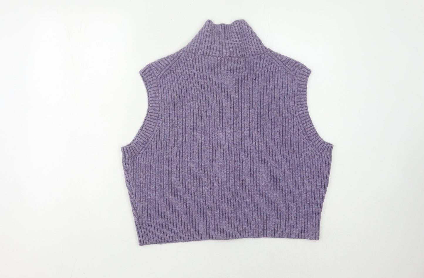 Weekday Women’s Purple Knit Vest High Neck M