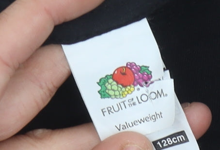 Fruit of the Loom Boys Black T-Shirt 7-8 Years Among Us